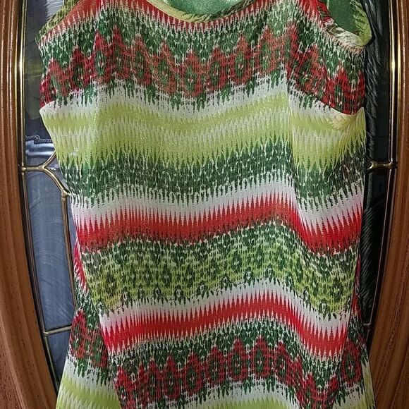Cecico sleeveless tunic top Sz S - Picture 2 of 4